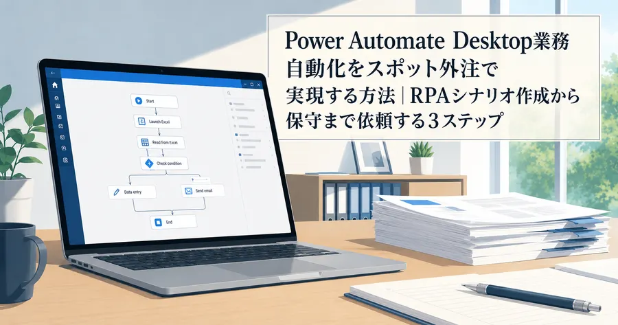 Power Automate Desktop業務自動化をスポット外注で実現する方法