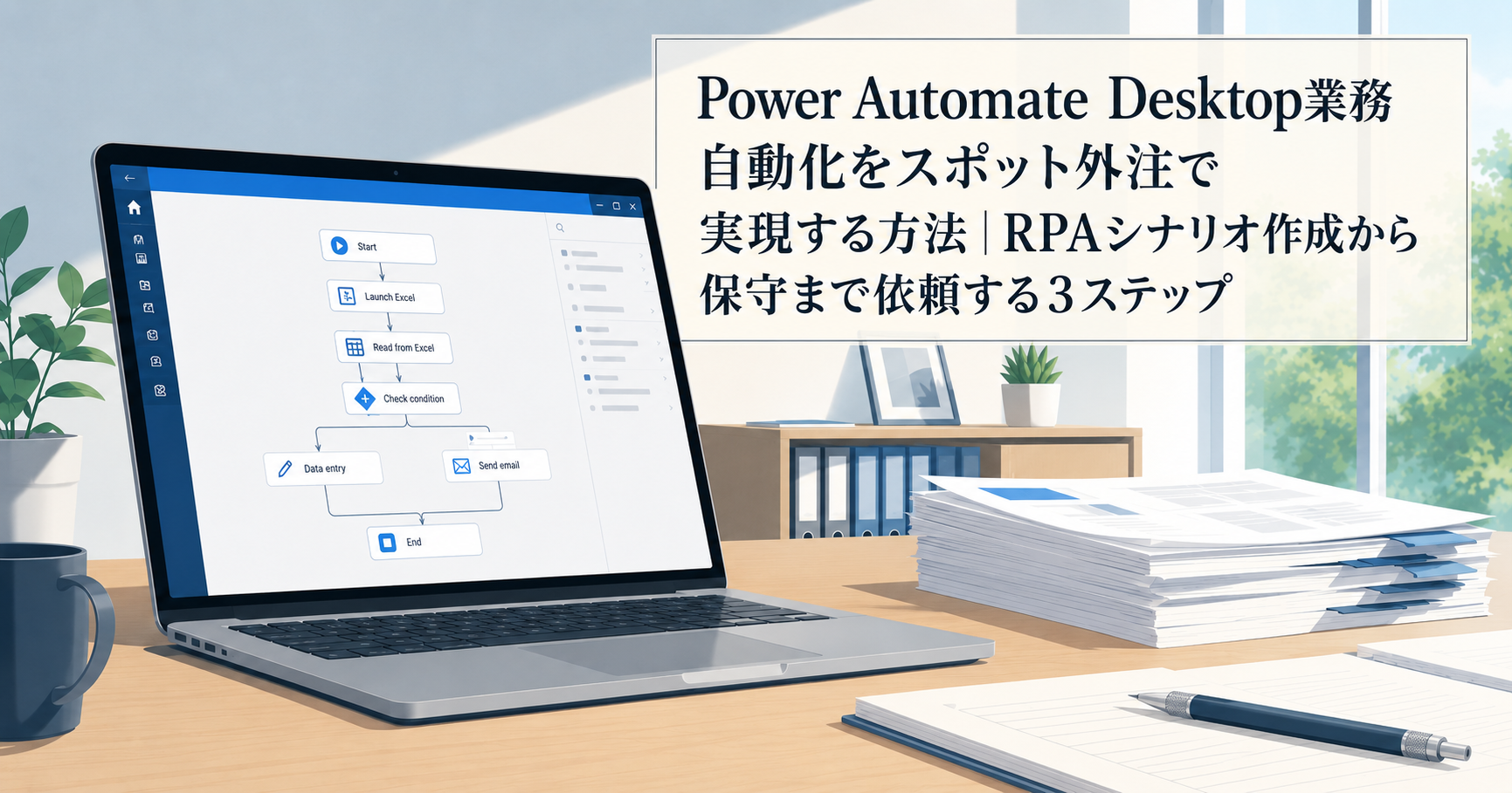 Power Automate Desktop業務自動化をスポット外注で実現する方法