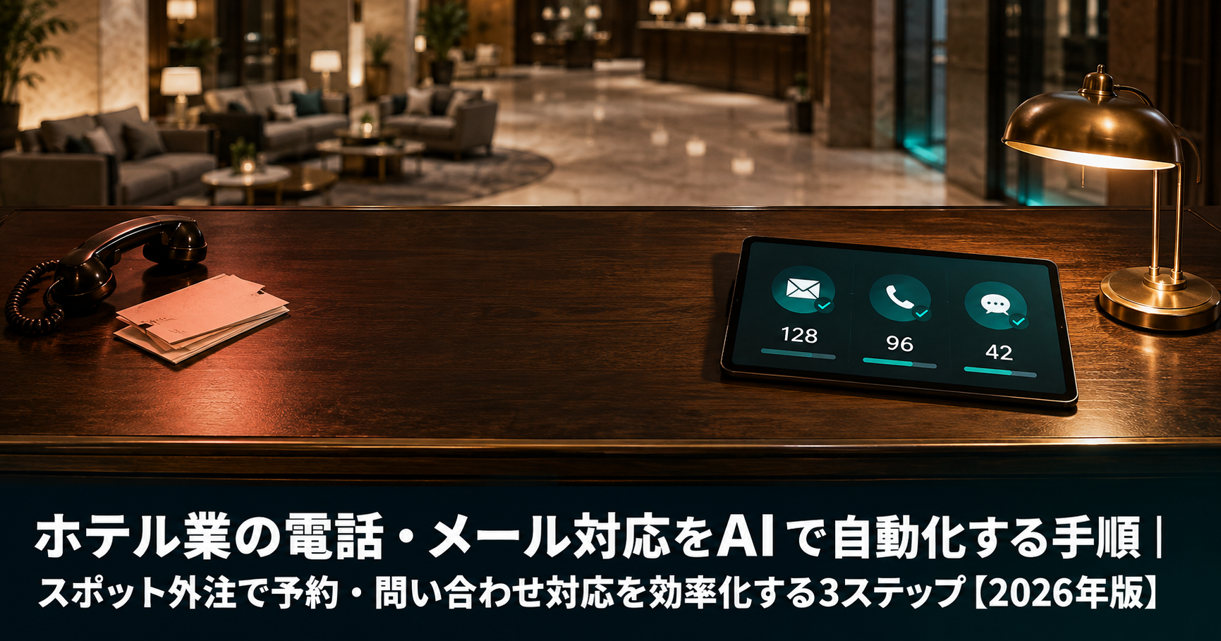 ホテル業の電話・メール対応をAIで自動化する手順